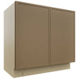 Fabuwood Luna Truffle VB36FD Vanity Base Full Height Cabinet, Front View