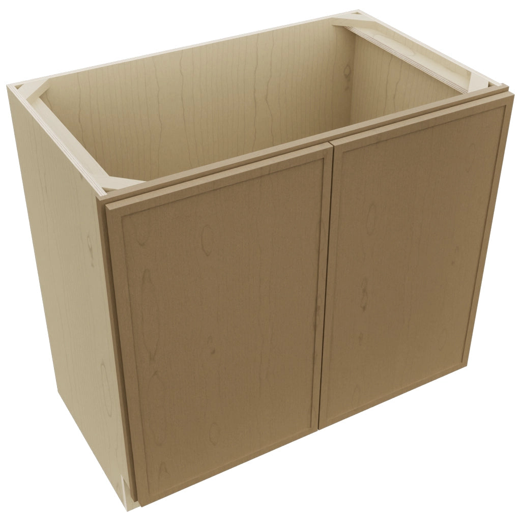 Fabuwood Luna Truffle VB36FD Vanity Base Full Height Cabinet, Top View