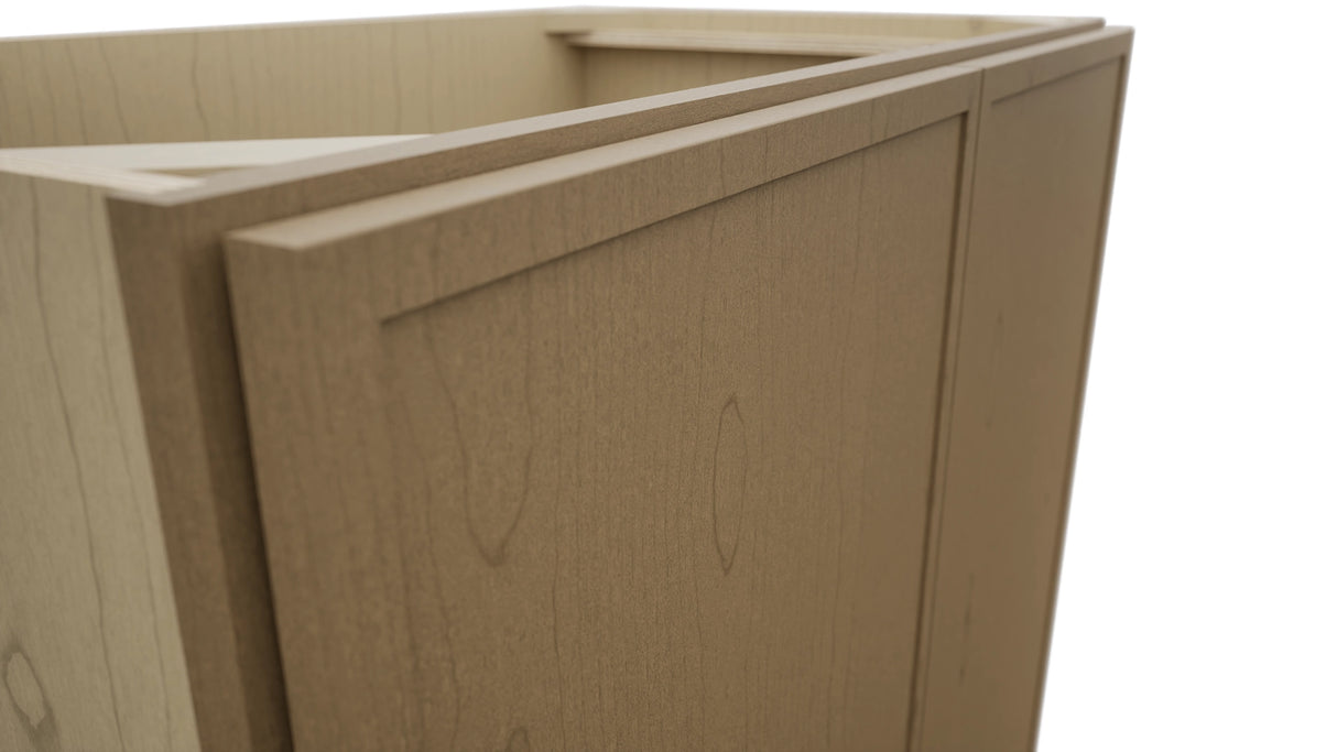Fabuwood Luna Truffle VB36FD Vanity Base Full Height Cabinet, Detail View