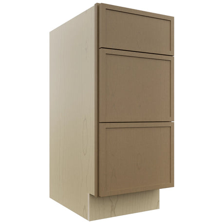 Fabuwood Luna Truffle VDB15-34 Vanity Drawer Cabinet, Front View