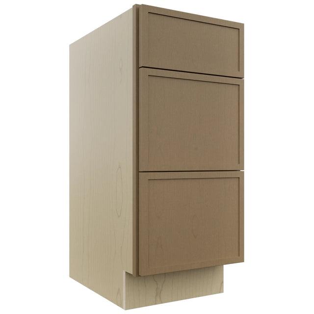 Fabuwood Luna Truffle VDB15-34 Vanity Drawer Cabinet, Front View