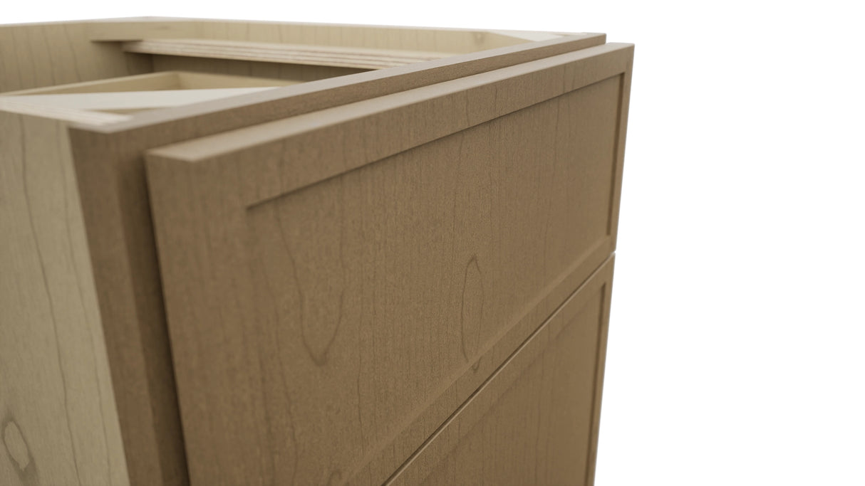 Fabuwood Luna Truffle VDB18-34 Vanity Drawer Cabinet, Detail View
