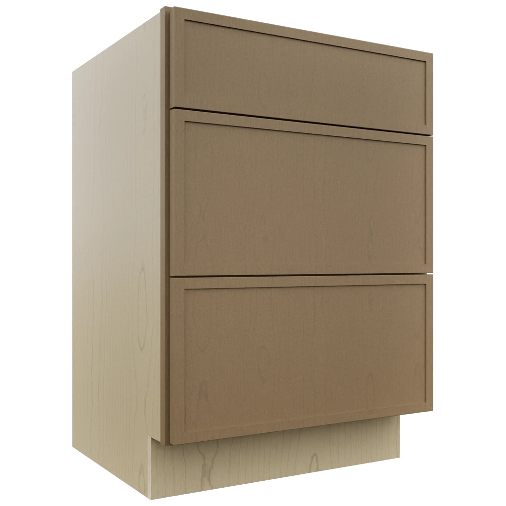 Fabuwood Luna Truffle VDB24-34 Vanity Drawer Cabinet, Front View