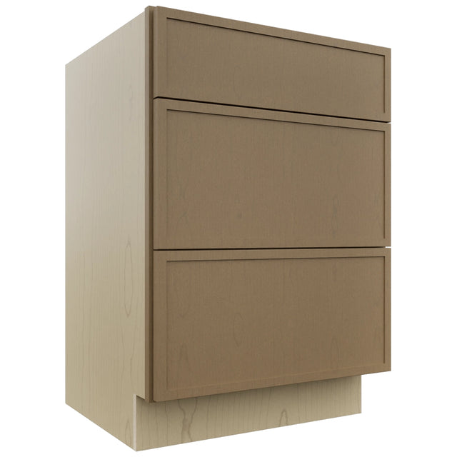 Fabuwood Luna Truffle VDB24-34 Vanity Drawer Cabinet, Front View