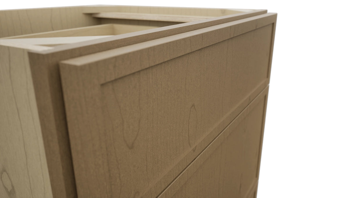 Fabuwood Luna Truffle VDB24-34 Vanity Drawer Cabinet, Detail View