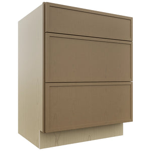 Fabuwood Luna Truffle VDB27-34 Vanity Drawer Cabinet, Front View