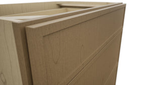 Fabuwood Luna Truffle VDB33-34 Vanity Drawer Cabinet, Detail View