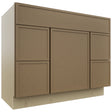 Fabuwood Luna Truffle VSD30DL Vanity Combo Cabinet, Front View