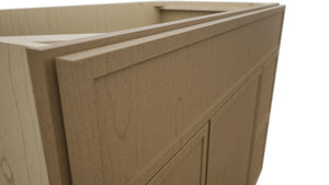 Fabuwood Luna Truffle VSD30DL Vanity Combo Cabinet, Detail View