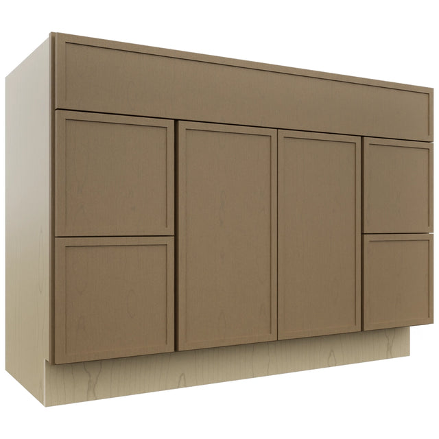 Fabuwood Luna Truffle VSD30DR Vanity Combo Cabinet, Front View