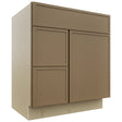 Fabuwood Luna Truffle VSD36DL Vanity Combo Cabinet, Front View