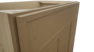 Fabuwood Luna Truffle VSD48 Vanity Combo Cabinet, Detail View