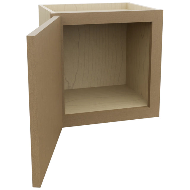 Fabuwood Luna Truffle W1515 Wall Standard Cabinet, Open View