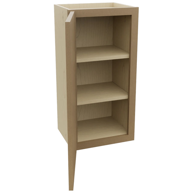 Fabuwood Luna Truffle W1530 Wall Standard Cabinet, Open View
