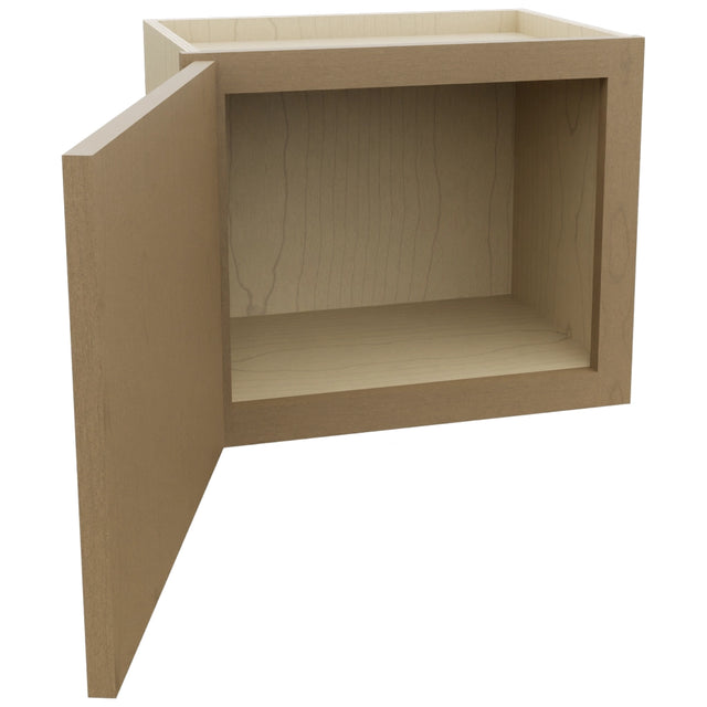 Fabuwood Luna Truffle W1815 Wall Standard Cabinet, Open View