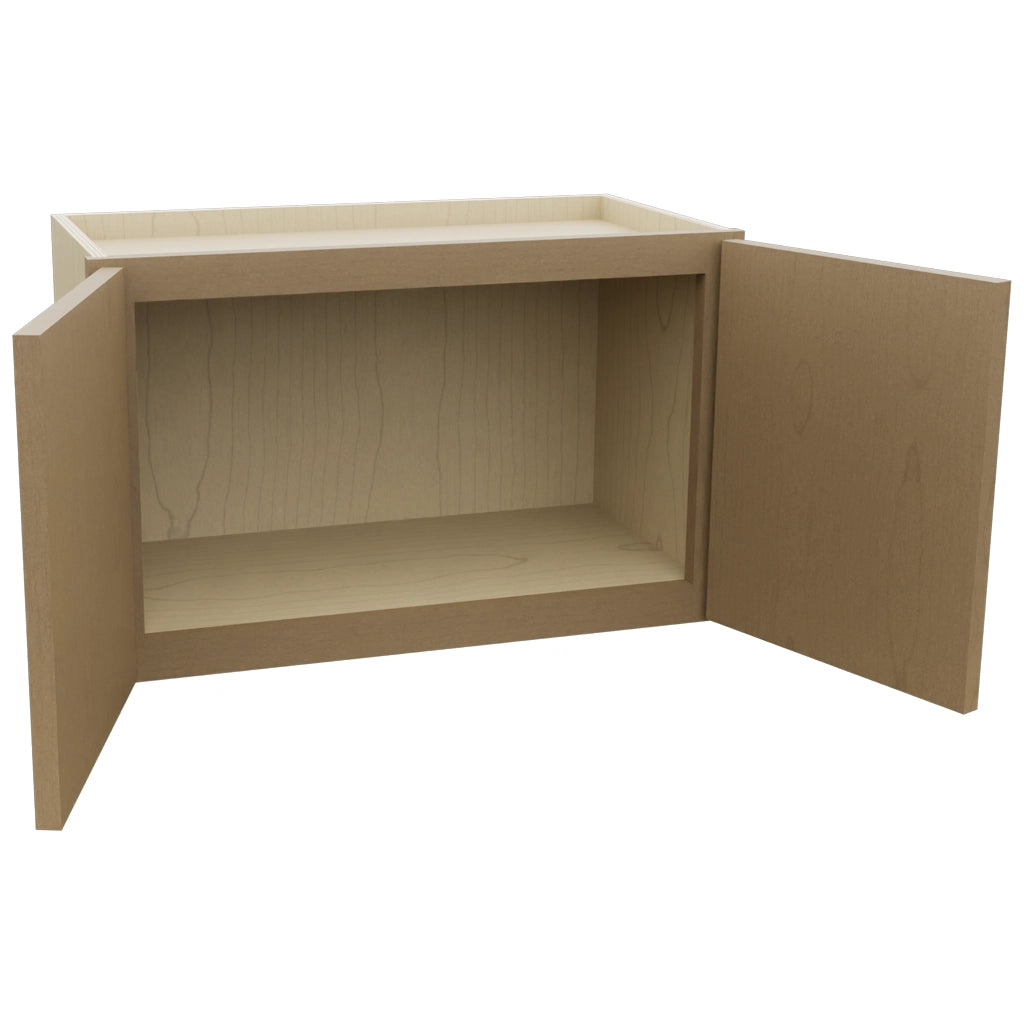 Fabuwood Luna Truffle W2415 Wall Standard Cabinet, Open View