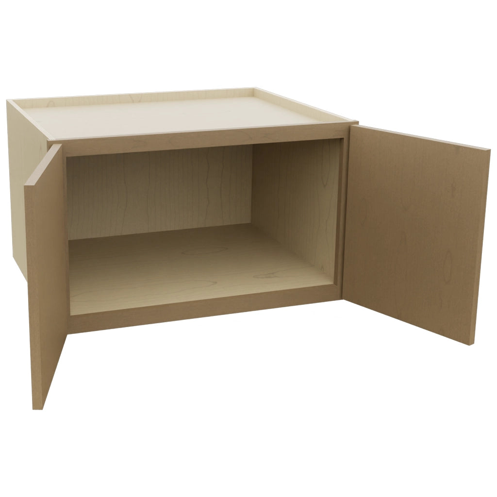 Fabuwood Luna Truffle W301824 Wall Deep Cabinet, Open View