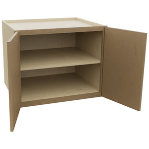 Fabuwood Luna Truffle W302424 Wall Deep Cabinet, Open View