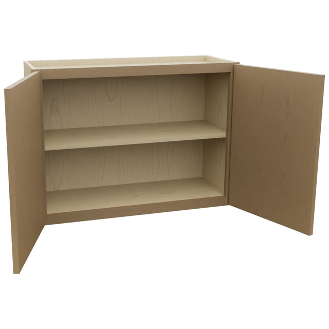 Fabuwood Luna Truffle W3324 Wall Standard Cabinet, Open View