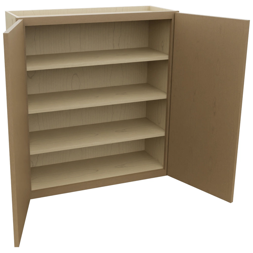 Fabuwood Luna Truffle W3336 Wall Standard Cabinet, Open View