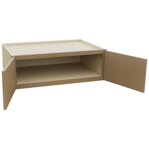 Fabuwood Luna Truffle W361224 Wall Deep Cabinet, Open View