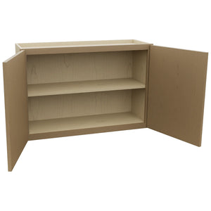 Fabuwood Luna Truffle W3624 Wall Standard Cabinet, Open View