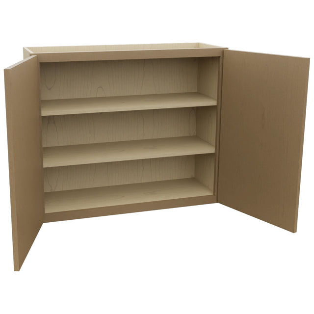 Fabuwood Luna Truffle W3630 Wall Standard Cabinet, Open View