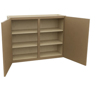 Fabuwood Luna Truffle W3930 Wall Standard Cabinet, Open View