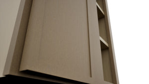 Fabuwood Luna Truffle WBC2430 Wall Corner Blind Cabinet, Detail View
