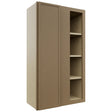 Fabuwood Luna Truffle WBC2442 Wall Corner Blind Cabinet, Front View