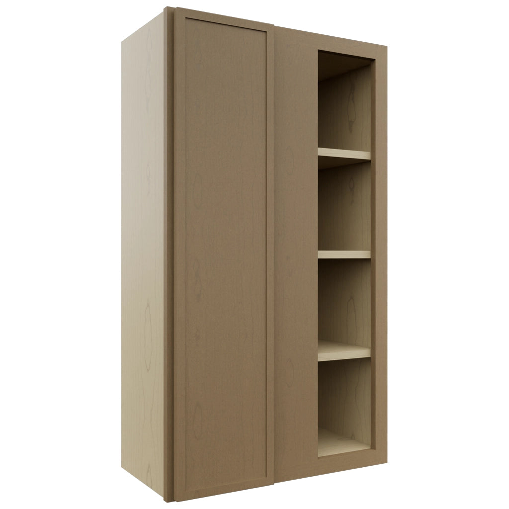 Fabuwood Luna Truffle WBC2442 Wall Corner Blind Cabinet, Front View