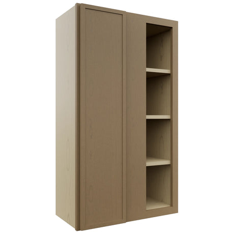 Fabuwood Luna Truffle WBC2442 Wall Corner Blind Cabinet, Front View