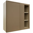 Fabuwood Luna Truffle WBC3030 Wall Corner Blind Cabinet, Front View