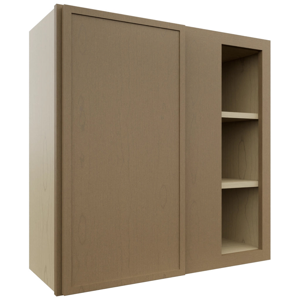 Fabuwood Luna Truffle WBC3030 Wall Corner Blind Cabinet, Front View
