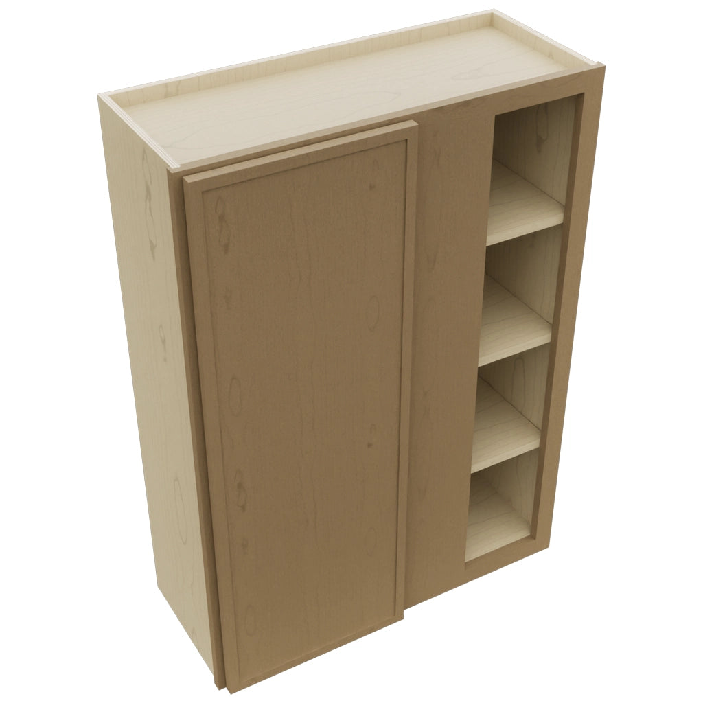 Fabuwood Luna Truffle WBC3042 Wall Corner Blind Cabinet, Top View