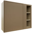 Fabuwood Luna Truffle WBC3630 Wall Corner Blind Cabinet, Front View