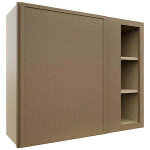 Fabuwood Luna Truffle WBC3630 Wall Corner Blind Cabinet, Front View