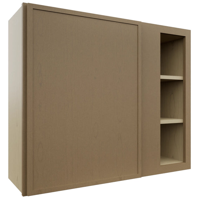 Fabuwood Luna Truffle WBC3630 Wall Corner Blind Cabinet, Front View
