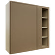 Fabuwood Luna Truffle WBC3636 Wall Corner Blind Cabinet, Front View