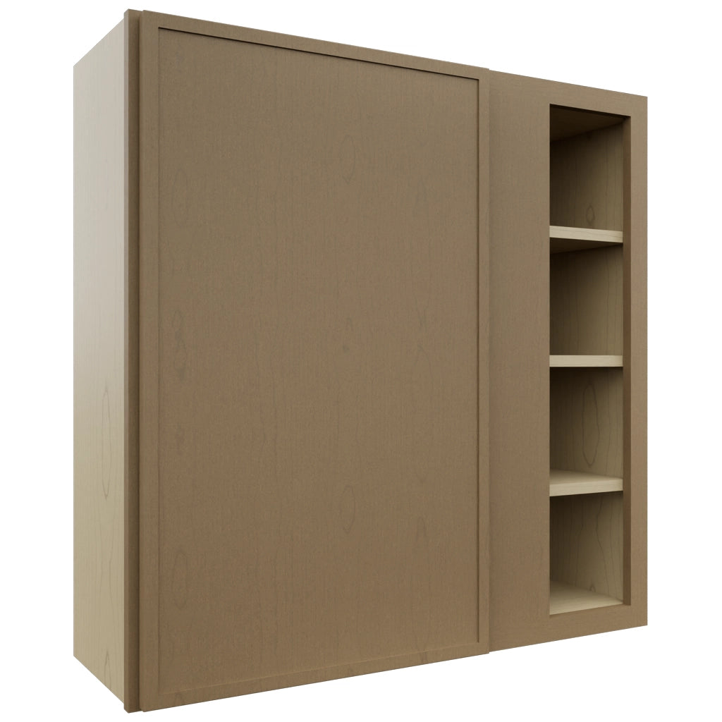 Fabuwood Luna Truffle WBC3636 Wall Corner Blind Cabinet, Front View