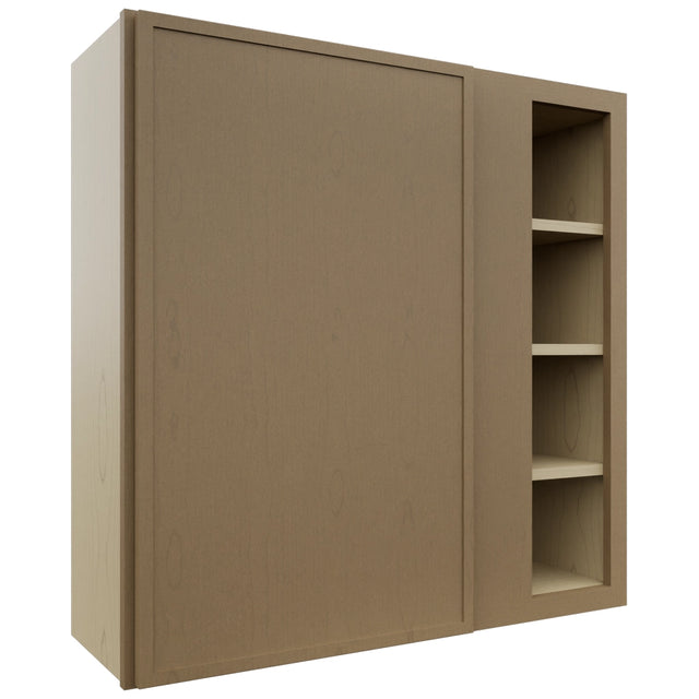 Fabuwood Luna Truffle WBC3636 Wall Corner Blind Cabinet, Front View