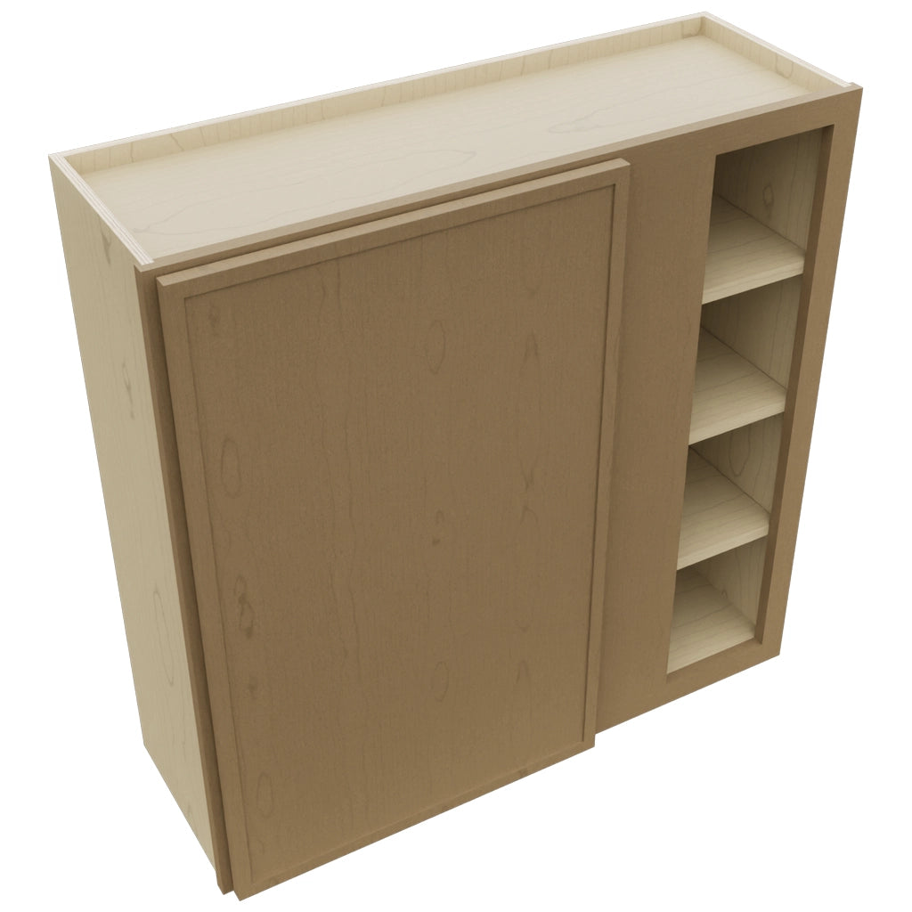 Fabuwood Luna Truffle WBC3636 Wall Corner Blind Cabinet, Top View