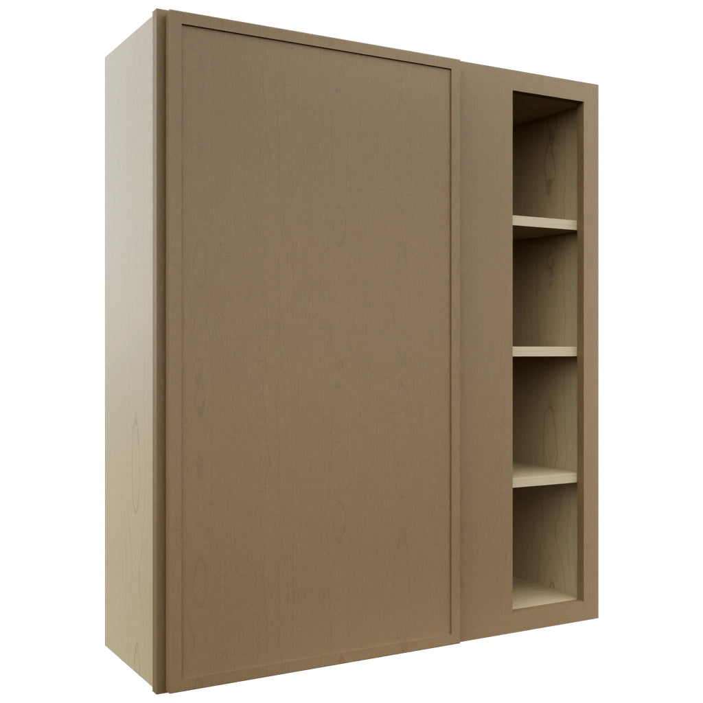 Fabuwood Luna Truffle WBC3642 Wall Corner Blind Cabinet, Front View
