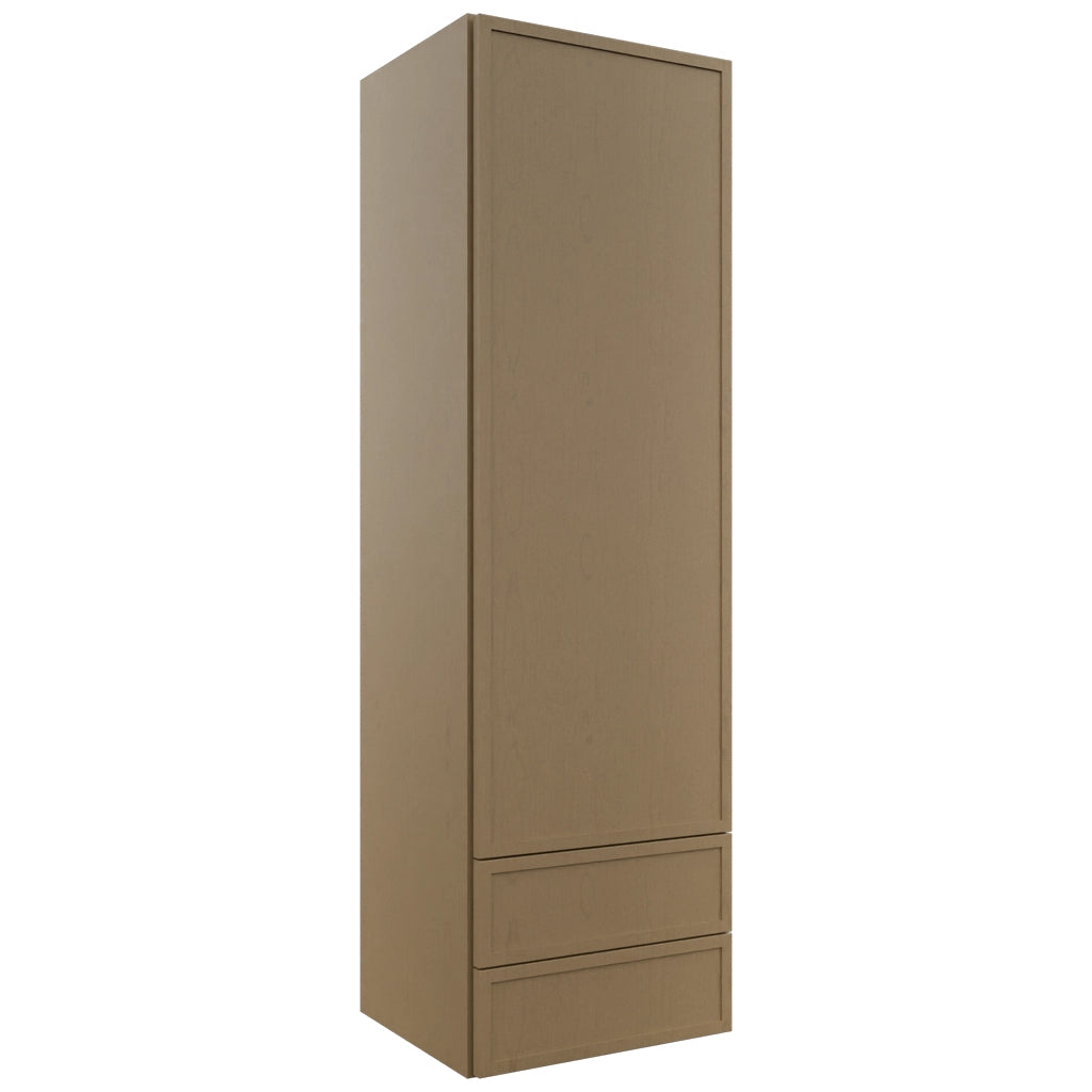 Fabuwood Luna Truffle WD1860 Wall Drawer Cabinet, Front View