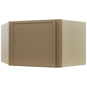 Fabuwood Luna Truffle WDC2415 Wall Corner Diagonal Cabinet, Front View
