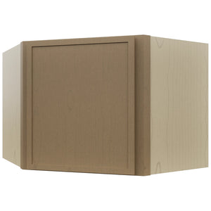 Fabuwood Luna Truffle WDC2418 Wall Corner Diagonal Cabinet, Front View