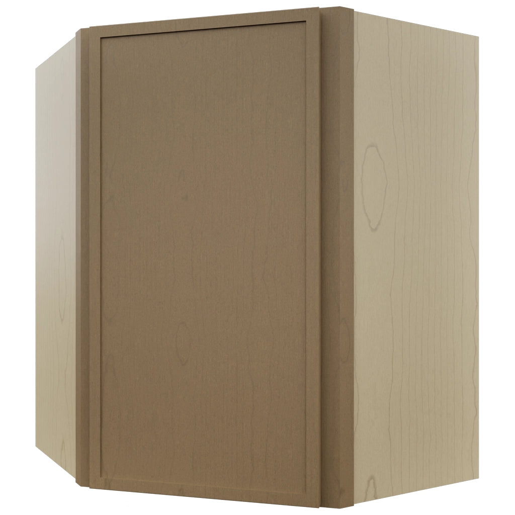Fabuwood Luna Truffle WDC2430 Wall Corner Diagonal Cabinet, Front View