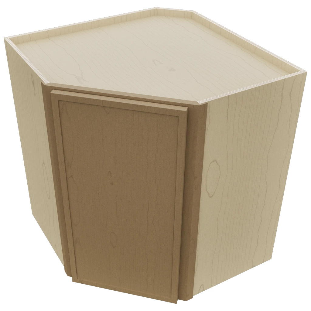Fabuwood Luna Truffle WDC2730 Wall Corner Diagonal Cabinet, Top View