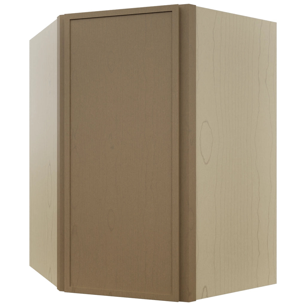 Fabuwood Luna Truffle WDC2736 Wall Corner Diagonal Cabinet, Front View