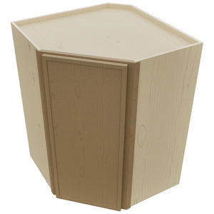 Fabuwood Luna Truffle WDC2736 Wall Corner Diagonal Cabinet, Top View